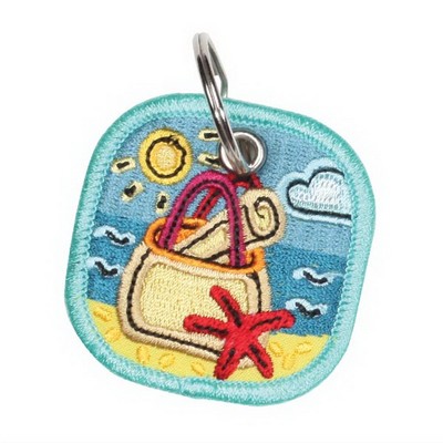 Embroidered Key Tag