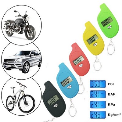 150 PSI Mini Portable Digital Tire Pressure Gauge Tester w/Keychain