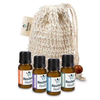 Loofah Bag with 4 Essential Oil Aromas