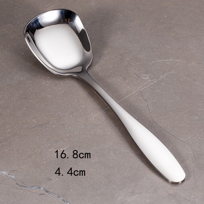 6.62 Inch #M Silver Stainless Steel Ice Cream Spoon Yogurt Spoon 304 Coffee Pudding Spoon