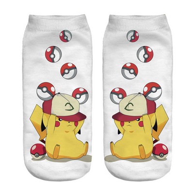 Pokemon Low Cut Short Socks Pika