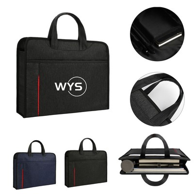 Zipper Business Document Bag