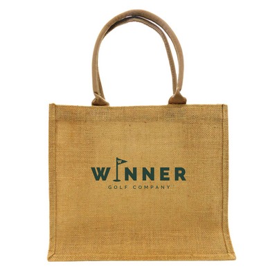 Coco Woven Linen Tote Bag