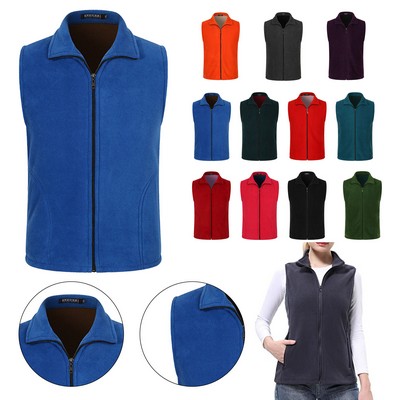 Zip Up Fleece Vest