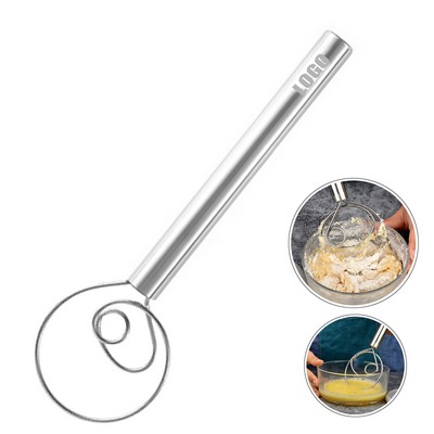 Elegant Single Eye Dough Whisk