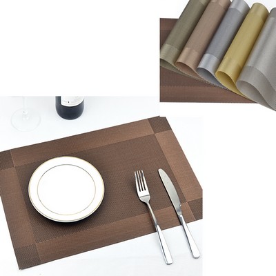 Washable Easy to Clean PVC Placemat for Kitchen Table