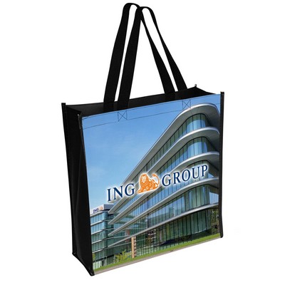 13" X 13" Laminated Full Color Tote Bag (Factory Direct)