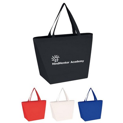 Non-Woven Shopper Tote Bag With Antimicrobial Additive