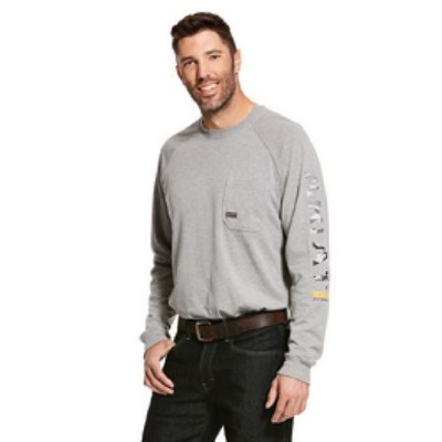 Rebar® Cotton Strong™ String/Black Graphic Long Sleeve T-Shirt