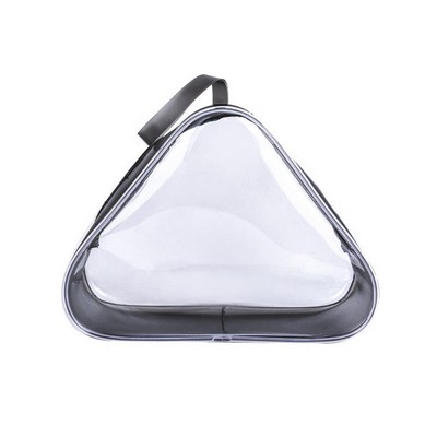 Transparent Waterproof Triangular Cosmetic Bag