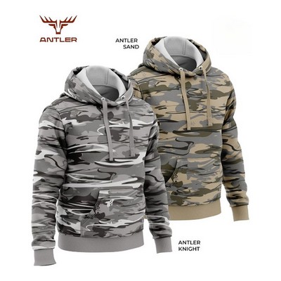 8.2 oz. Antler® Men's Pullover Hoodie W/ Kangaroo Pockets