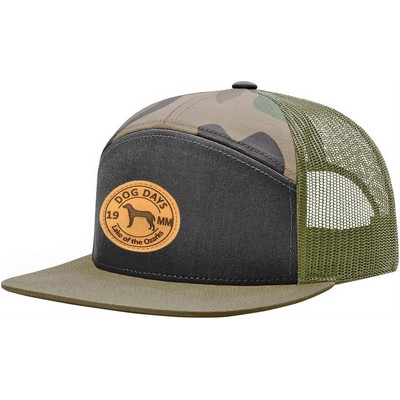 Richardson 168 7 Panel Trucker Cap with Custom Patch