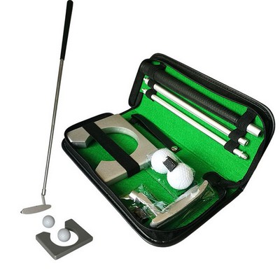 Travel Indoor Golf Club Aluminum Alloy Putter Kit