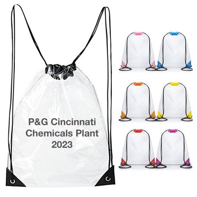 Clear Drawstring Backpack