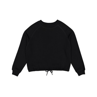 LAT Ladies' Boxy Cropped Fleece Sweatshirt