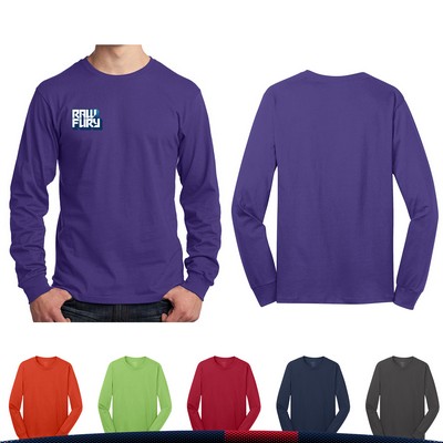 Port & Company? Men's Long Sleeve Cotton T-Shirts