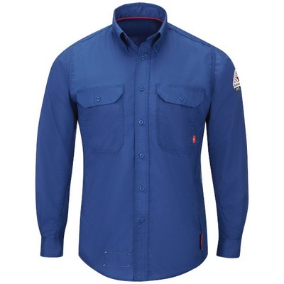 iQ Series® Men's Midweight Comfort Woven Shirt - Royal Blue