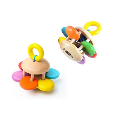 Colorful Wooden Rattle Bell