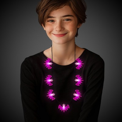 34" Bat LED Necklace