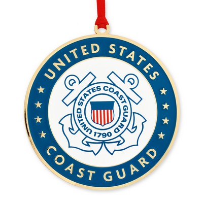 Officially Licensed Engravable U.S. Coast Guard Ornament