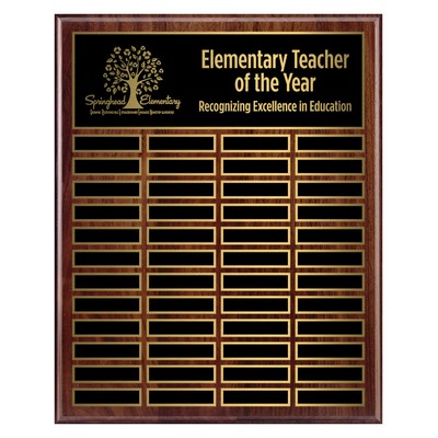 Genuine Walnut Annual Plaque, 1x2