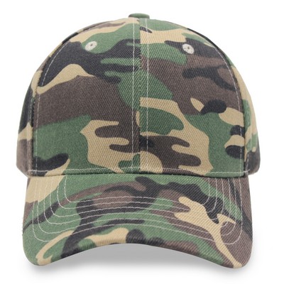 Camo Baseball Cap 6 Panels