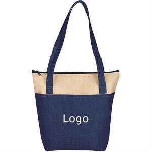 Jute Cooler Tote Lunch Bags