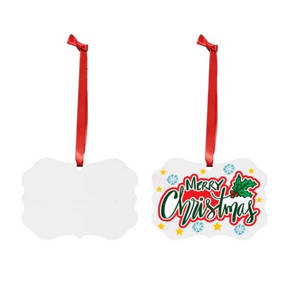 Frame Aluminum Double Sided Christmas Ornament