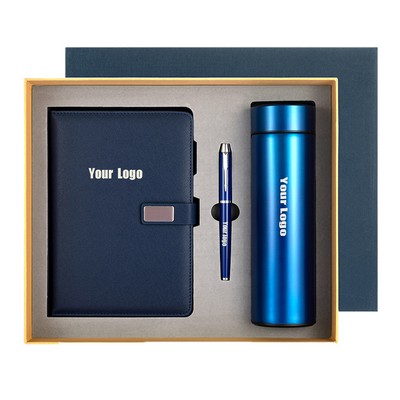 Gift Set Including Bottle/ Pen And Notebook