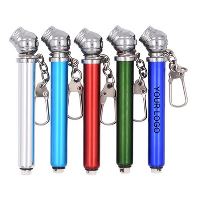 Pen Shaped Car Tire Mini Pressure Gauge w/Key Chain