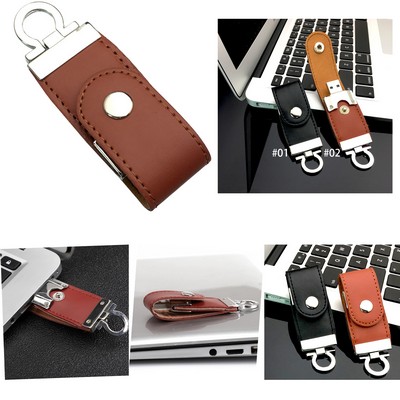 32 GB Leather U-Disk USB Flash Drive