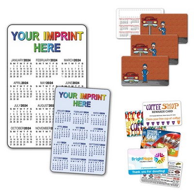 4-Color Wallet Card Calendar