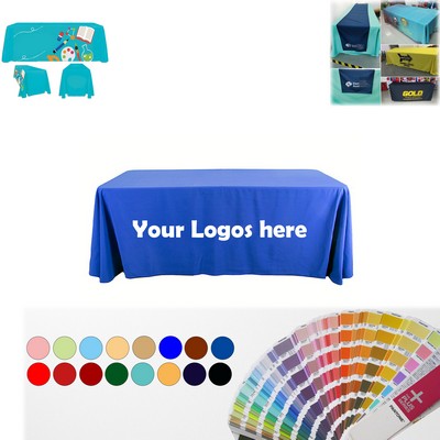 6' Premium Draped Standard Full Color Printing Table Cover