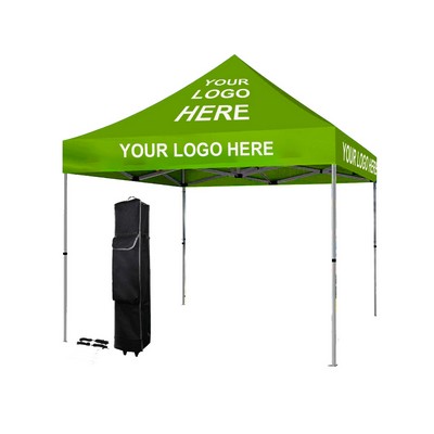 10' x 10' Custom Printed Pop Up Tent W/ Steel Frame