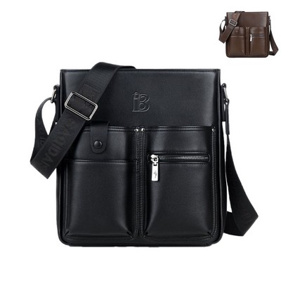 PU Leather Outdoors Crossbody Bag For Man