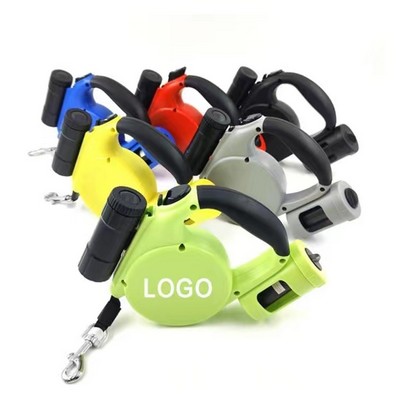 Lockable Extendable LED Flashlight Pet Leash