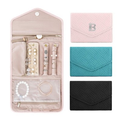 Travel Jewelry Organizer Roll Foldable Case