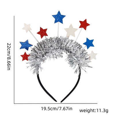 Independence Day Headband w/Stars