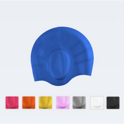 Ear Protection Silicone Swimming Cap