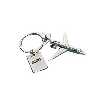 Zinc Alloy Air Plane Keychain