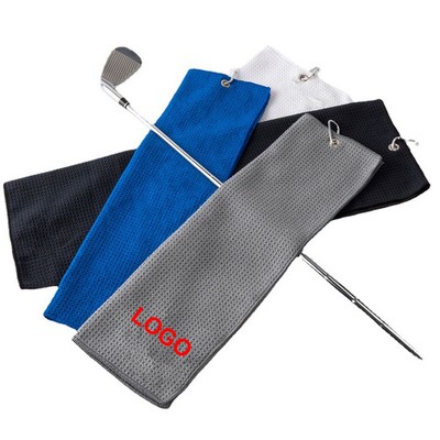 Microfiber Waffle Golf Towel