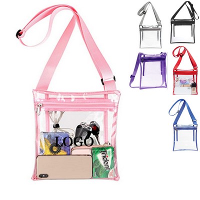 Pvc Crossbody Bag With Inner Pocket