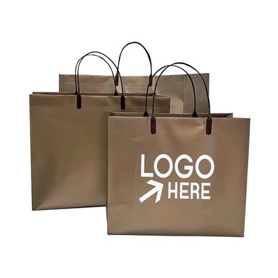 Metallic Laminated Shopping Tote