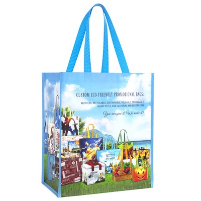 Premium 135g Laminated Non-Woven PP Tote Bag 13"x15"x8"