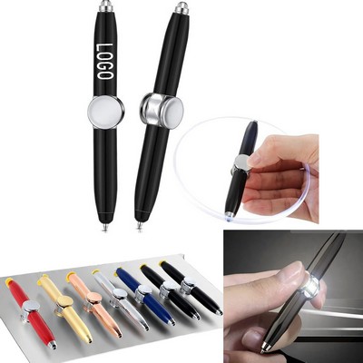 LED Multifunctional Fingertip Gyro Ballpoint Pen