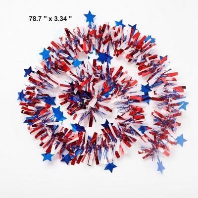 Patriotic Tinsel Garland