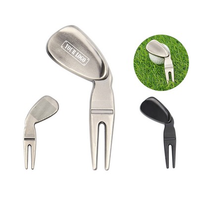 Golf Club Shaped Divot Repair Tool