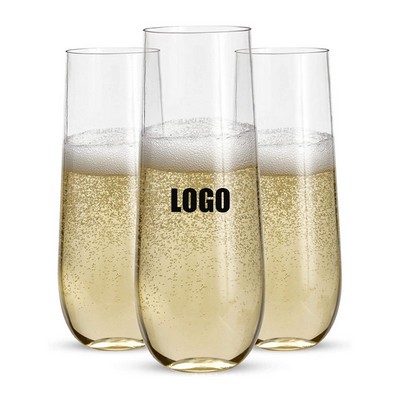 9 Oz. Plastic Stemless Champagne Flute