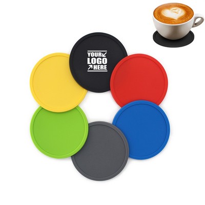 Round Silicone Coaster