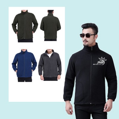 Dual-Sided Polar Fleece Jacket